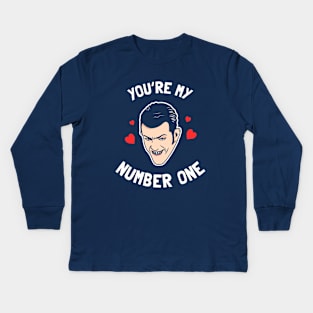 You're My Number One Robbie Rotten Valentine Kids Long Sleeve T-Shirt